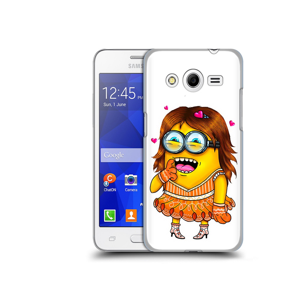 

Чехол MyPads Tocco для Samsung Galaxy Core 2 Миньон девочка (PT7707.568.116), Прозрачный, Tocco