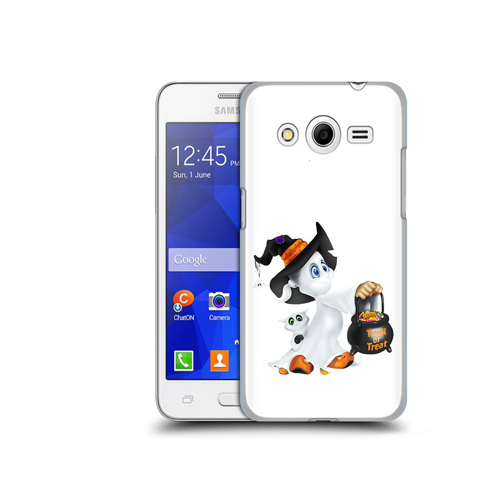 

Чехол MyPads Tocco для Samsung Galaxy Core 2 Маленький призрак (PT7707.568.113), Прозрачный, Tocco
