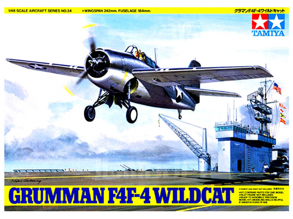 фото Сборная модель 61034 tamiya 1/48 grumman f4f-4 wildcat