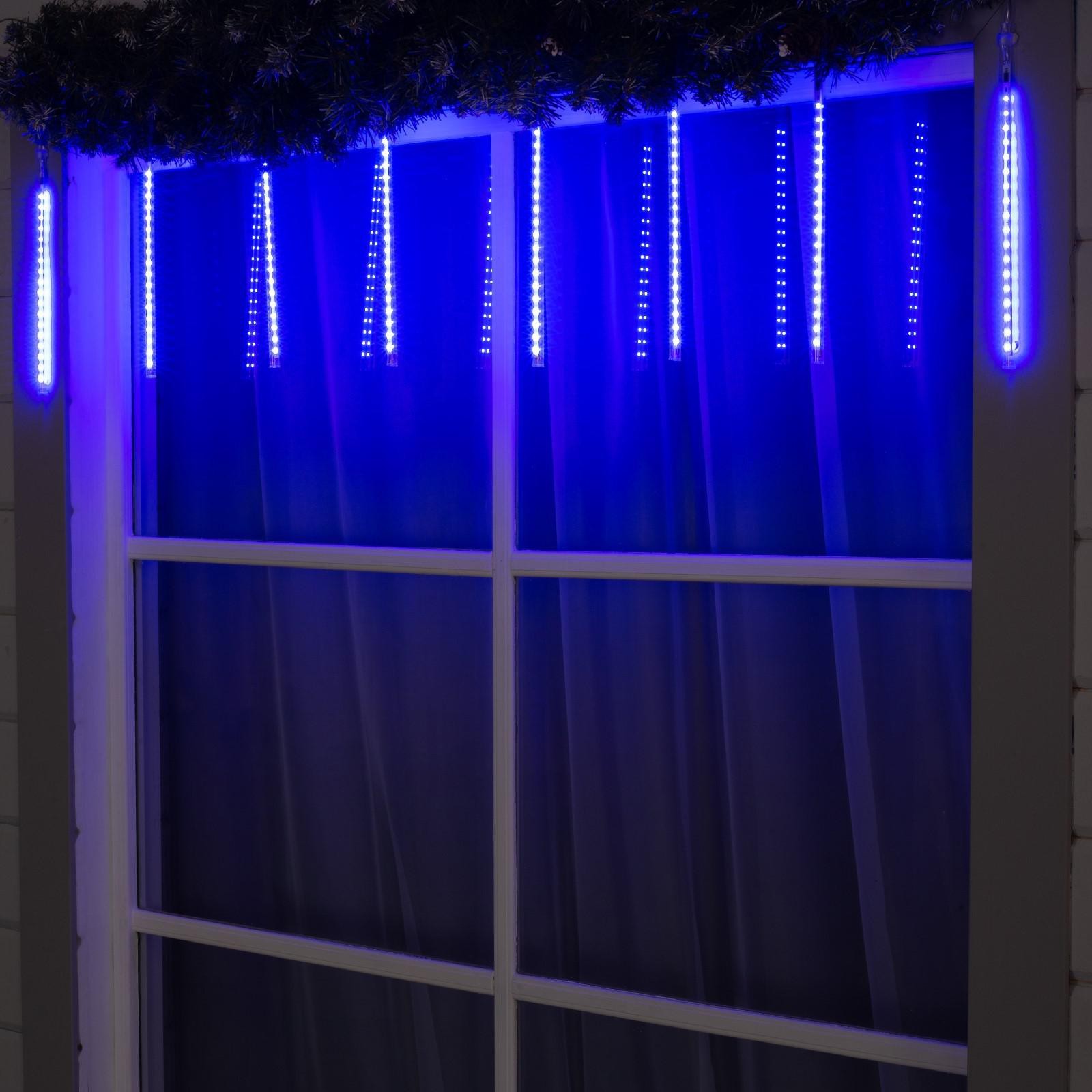 

Световая гирлянда новогодняя Luazon Lighting Сосульки KSNL-004 2,5 м синий, Сосульки