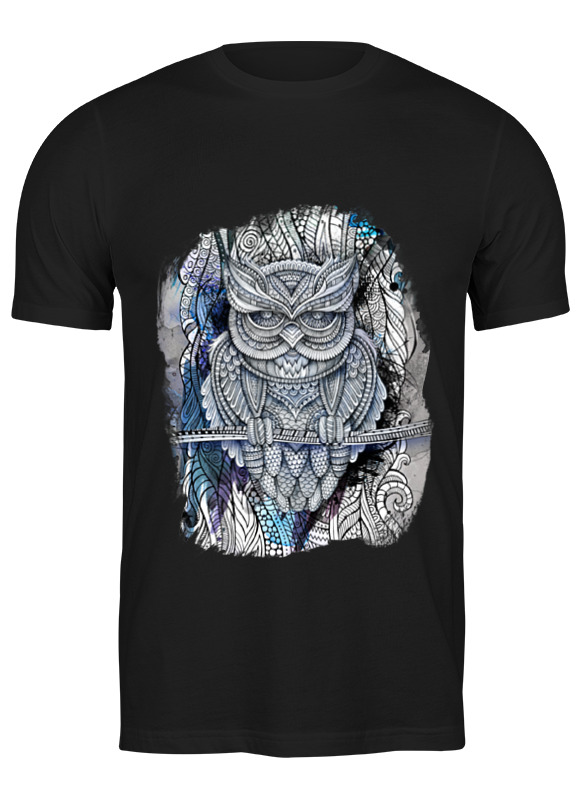 

Футболка мужская Printio Doodle owl 671567 черная S, Черный, Doodle owl 671567