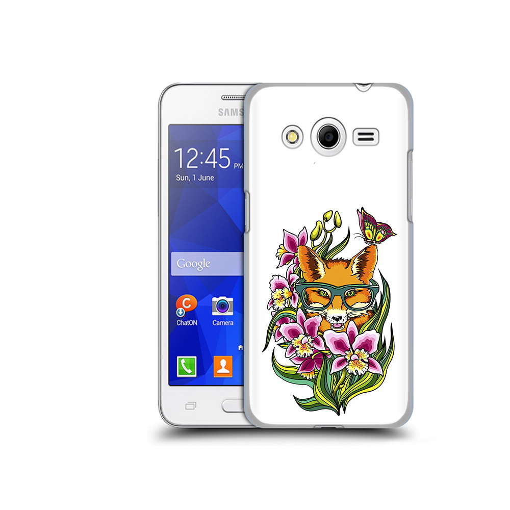 

Чехол MyPads Tocco для Samsung Galaxy Core 2 Лиса в цветах (PT7707.568.108), Прозрачный, Tocco
