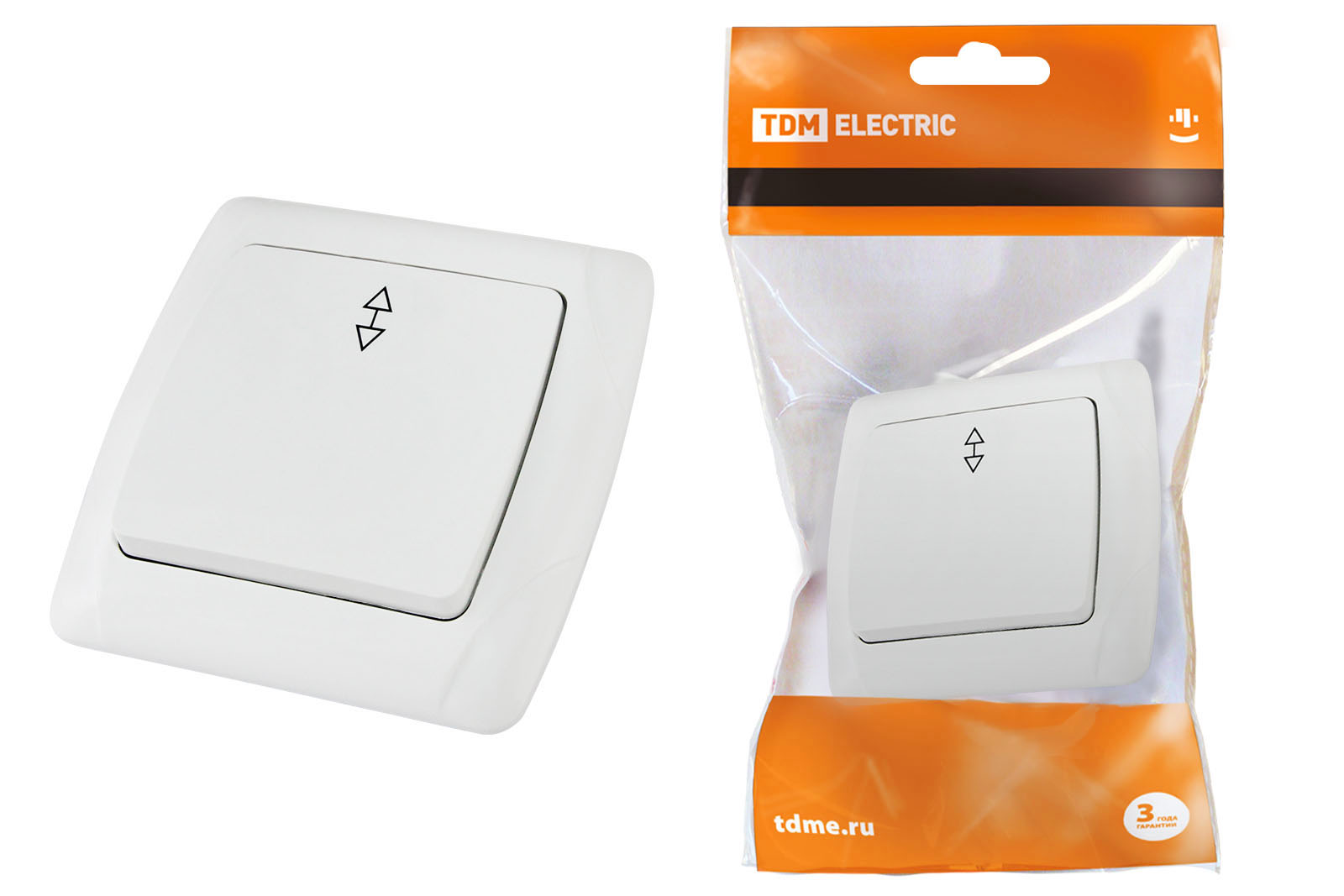 

Выключатель TDM ELECTRIC 10А SQ1805-0003, Белый, Онега-3