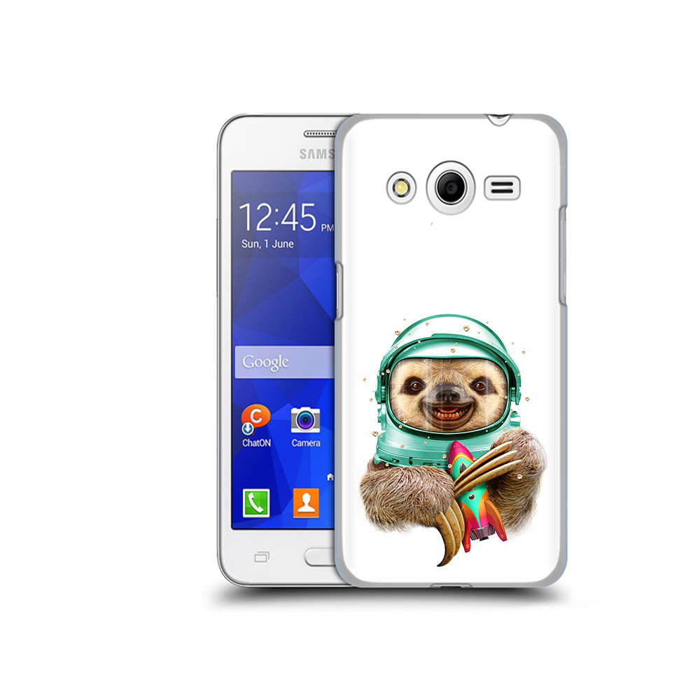 

Чехол MyPads Tocco для Samsung Galaxy Core 2 Ленивец астронавт (PT7707.568.104), Прозрачный, Tocco