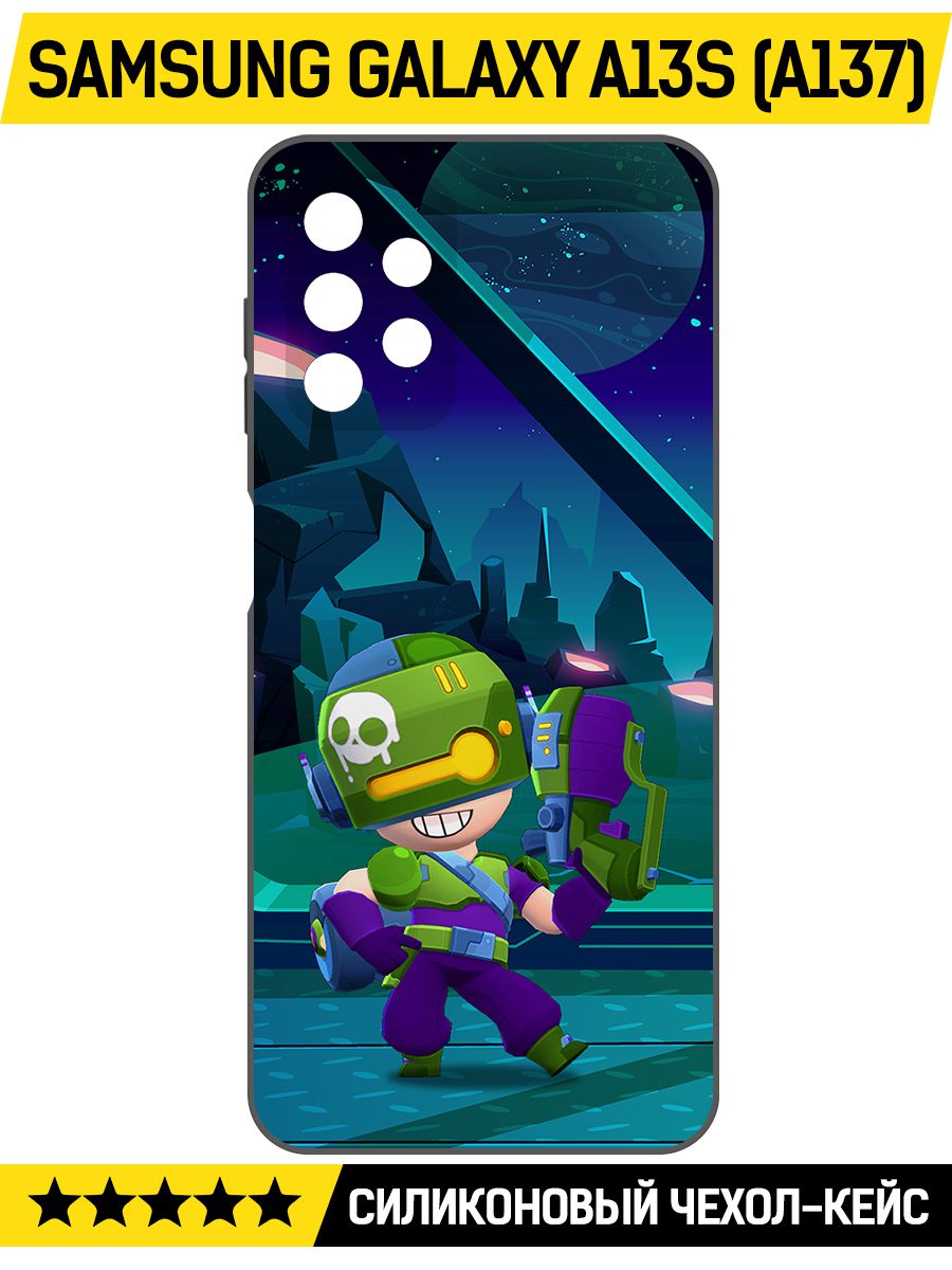 

Чехол-накладка Софт Brawl Stars - Контрабандистка Пенни для Samsung Galaxy A13s (A137), Черный