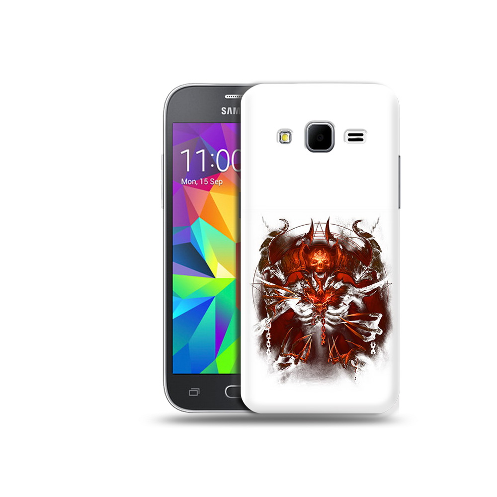 

Чехол MyPads Tocco для Samsung Galaxy Core Prime яркий демон (PT11933.566.708), Прозрачный, Tocco