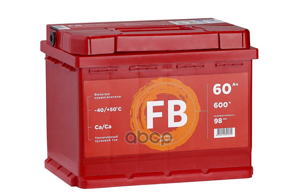 

Аккумулятор FB 60 А/ч прямая L+ 242x175x190 EN600 А 1шт