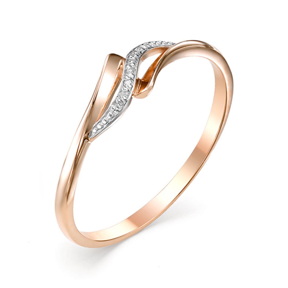 

Кольцо женское из красного золота с бриллиантом 585Gold 101008416, р. 16,5, 101008416