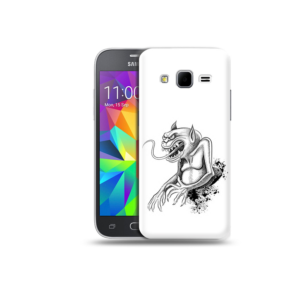 

Чехол MyPads Tocco для Samsung Galaxy Core Prime чорт (PT11933.566.692), Прозрачный, Tocco