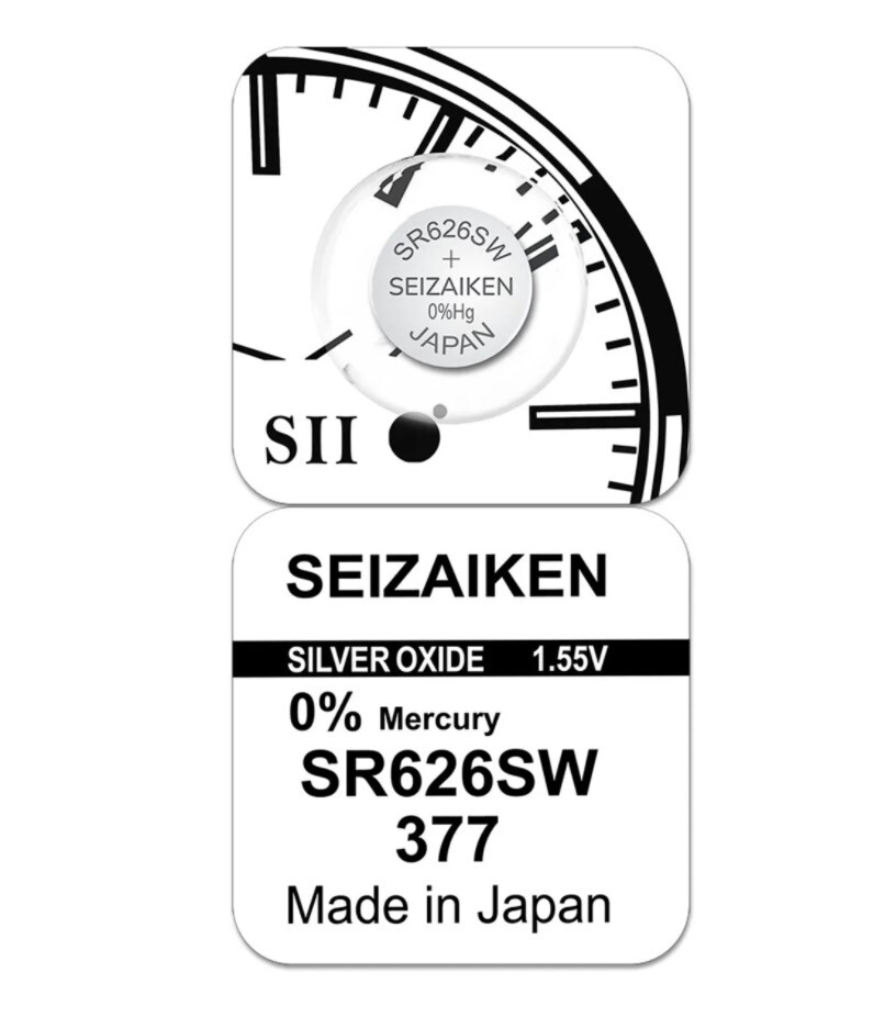 Элемент питания для часов SEIZAIKEN SR 626 SW /377 (1 шт)