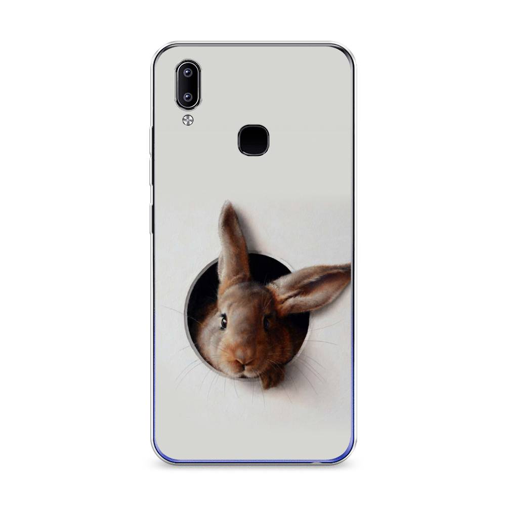 

Чехол на Vivo Y93 "Любопытный кролик", Серый;коричневый, 263950-1
