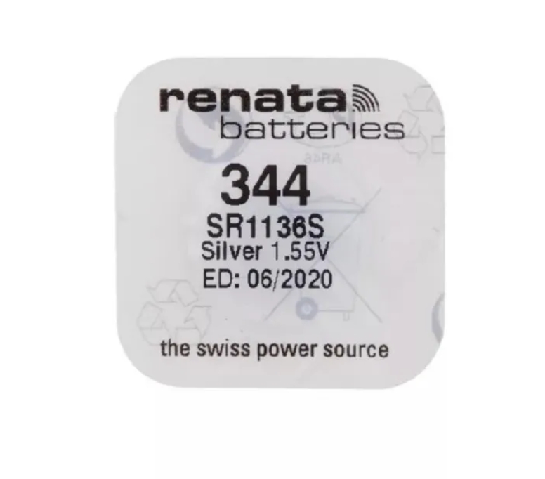 фото Элемент питания для часов renata sr 1136s /344 1,55 v (1 шт)