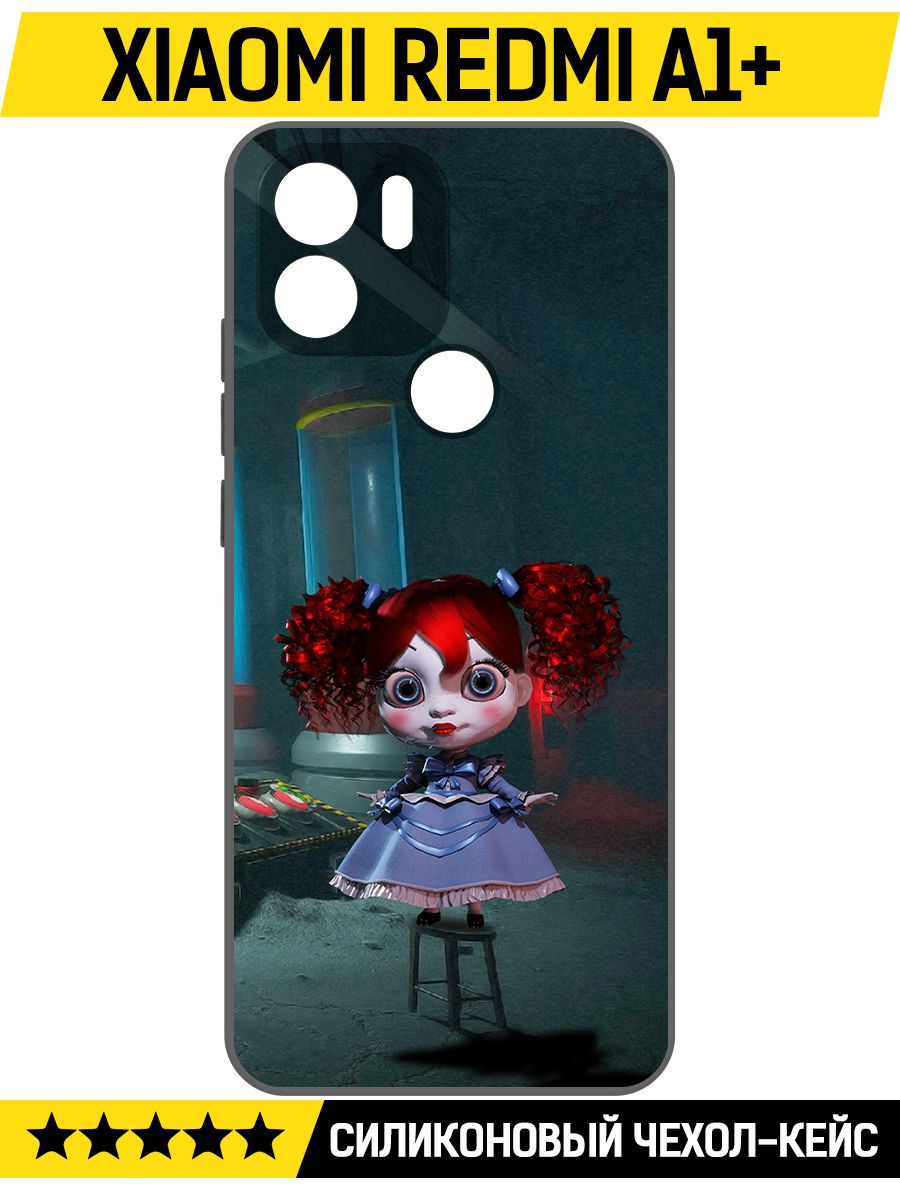 

Чехол-накладка Софт Хаги Ваги - Кукла Поппи для Xiaomi Redmi A1+, Черный