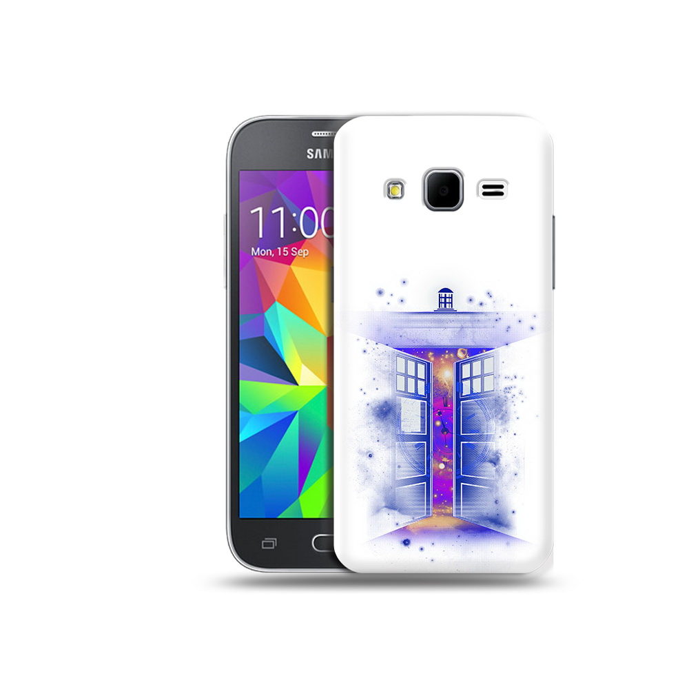 

Чехол MyPads Tocco для Samsung Galaxy Core Prime фиолетовый уголок абстракция, Прозрачный, Tocco