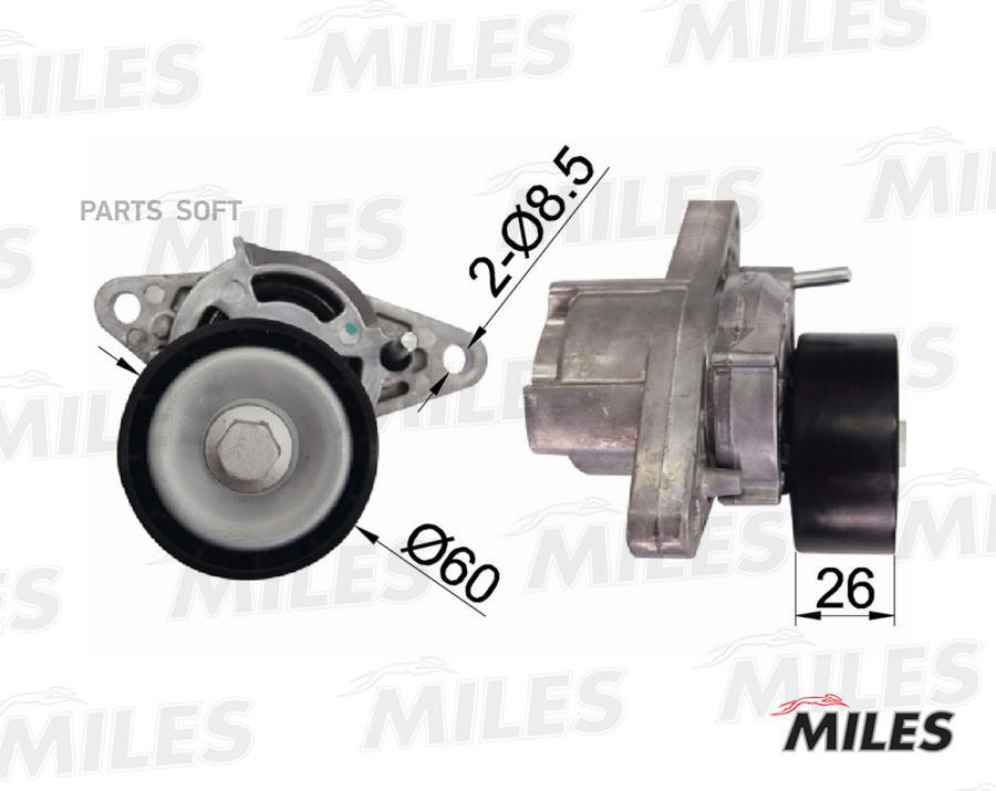 

MILES Натяжитель ремня приводного RENAULT LOGAN/MEGANE 1.5DCi/1.6 16v с конд