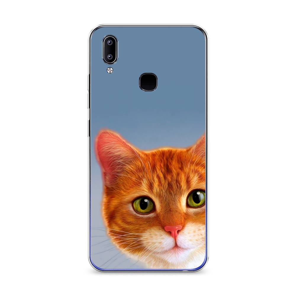 

Чехол на Vivo Y93 "Любопытный котик", Коричневый, 263950-1