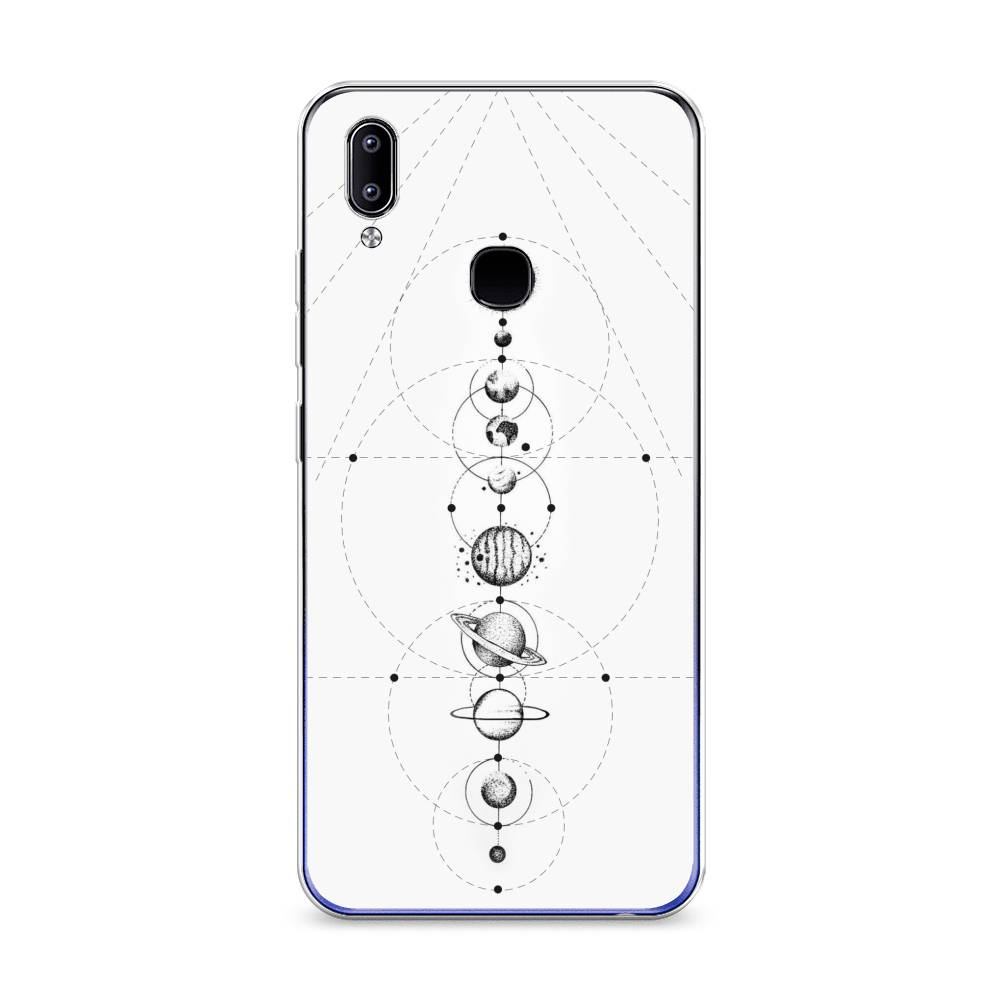 

Чехол на Vivo Y93 "Парад планет", Серый, 263950-2