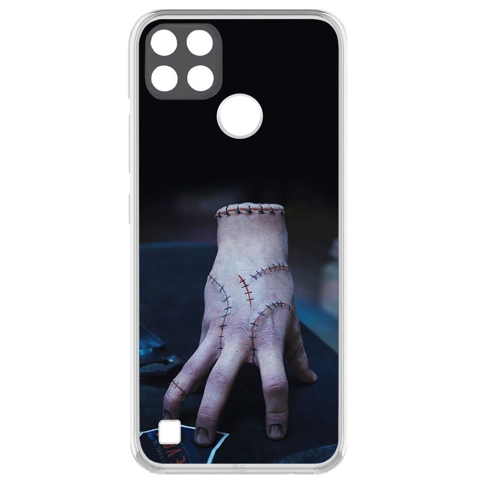 

Чехол-накладка Krutoff Clear Case Уэнсдей Аддамс - Вещь для Realme C25Y, Прозрачный