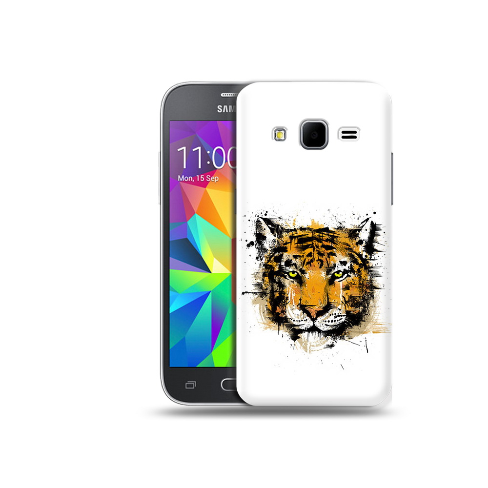 

Чехол MyPads Tocco для Samsung Galaxy Core Prime тигруля (PT11933.566.643), Прозрачный, Tocco