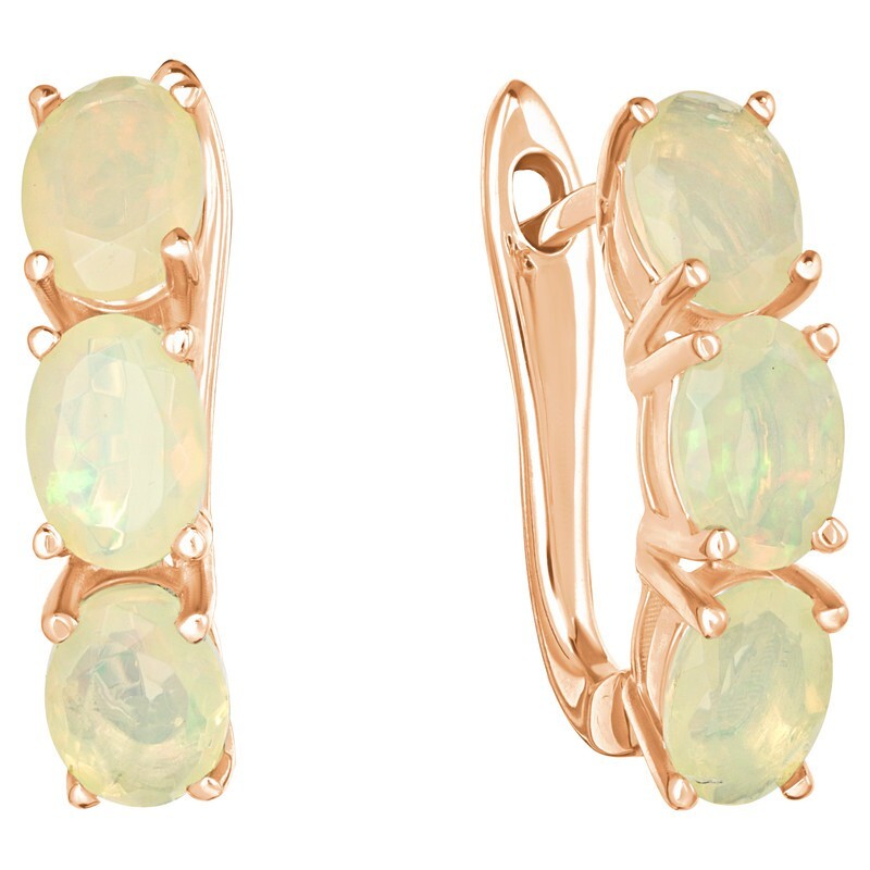 

Серьги из серебра с опалом LAZURIT-ONLINE 7923RG, 7923RG
