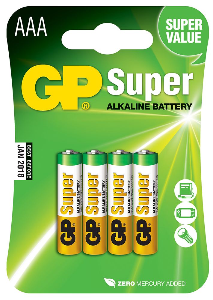 

Элемент питания GP Super Alkaline GP 24A-2CR4 AAA