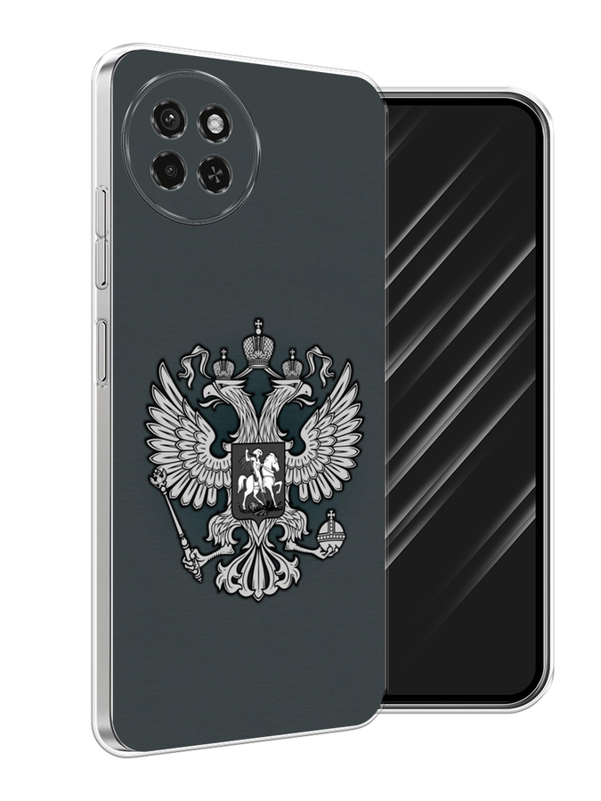 

Чехол Awog на Itel S23 "Герб России серый", 3201450-1