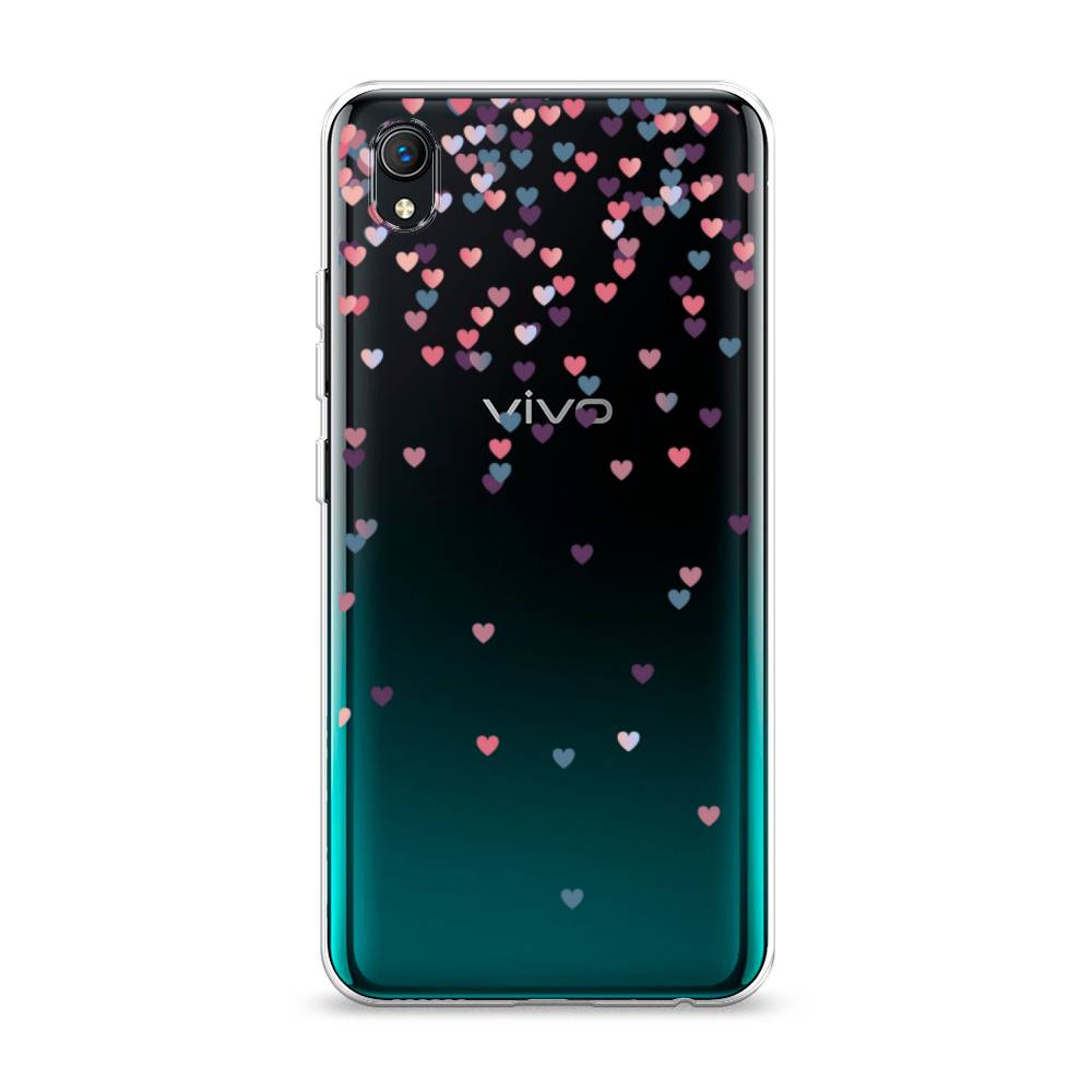 

Чехол на Vivo Y91c "Посыпка сердечки", Розовый;фиолетовый, 263250-3