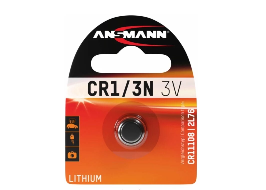 Элемент питания ANSMANN CR1/3N 3V Lithium (1 шт)