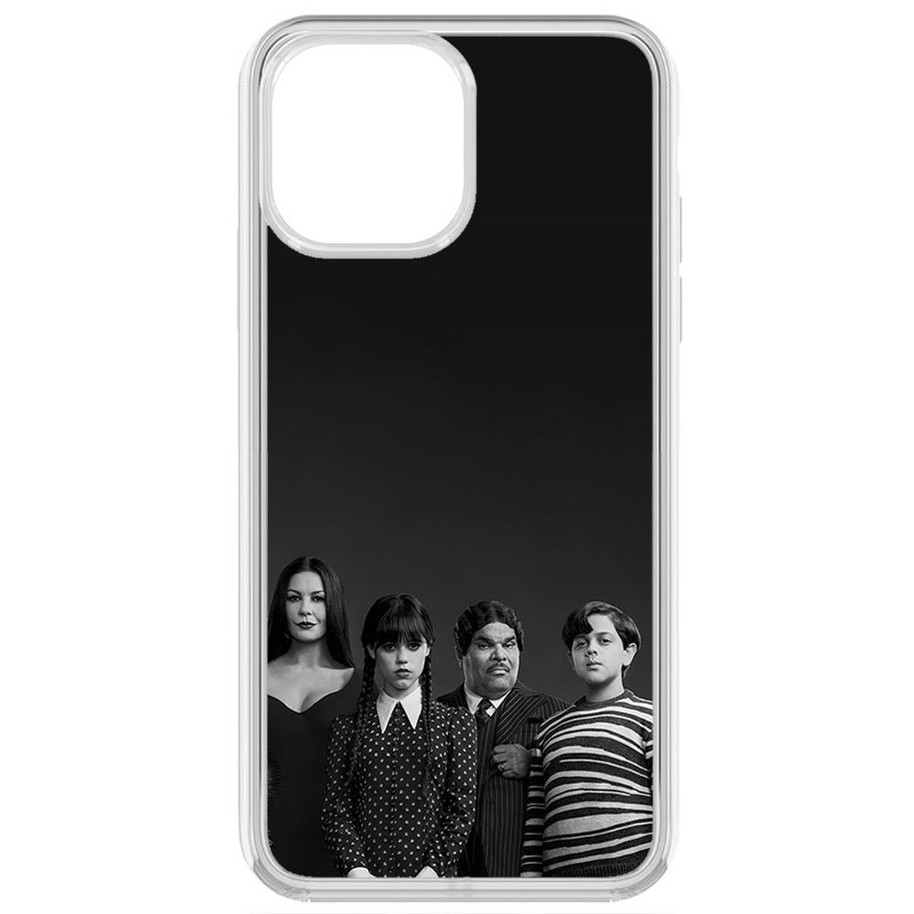 

Чехол-накладка Krutoff Clear Case Уэнсдей Аддамс - Семейка Аддамс для iPhone 13 Pro Max, Прозрачный