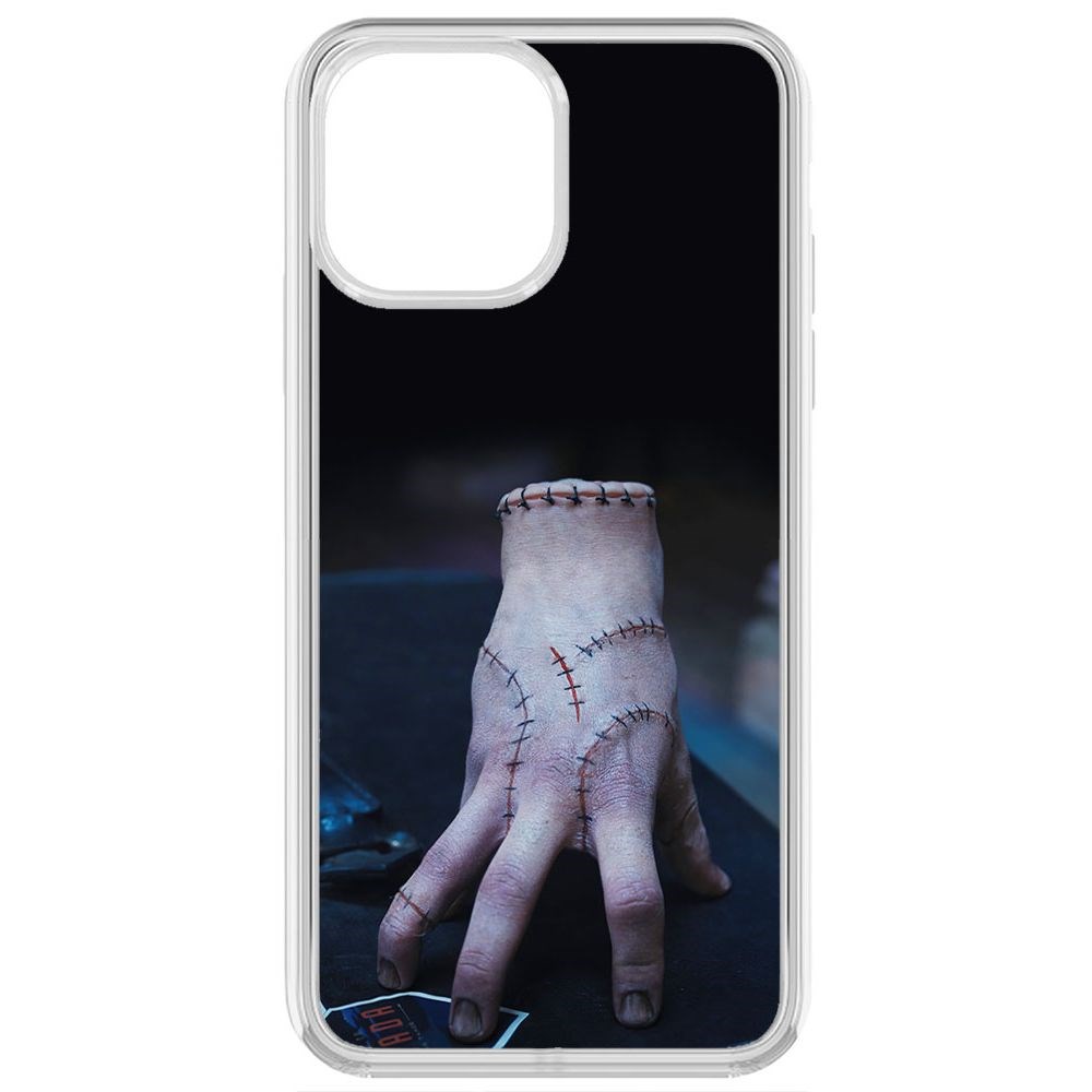 

Чехол-накладка Krutoff Clear Case Уэнсдей Аддамс - Вещь для iPhone 13 Pro Max, Прозрачный
