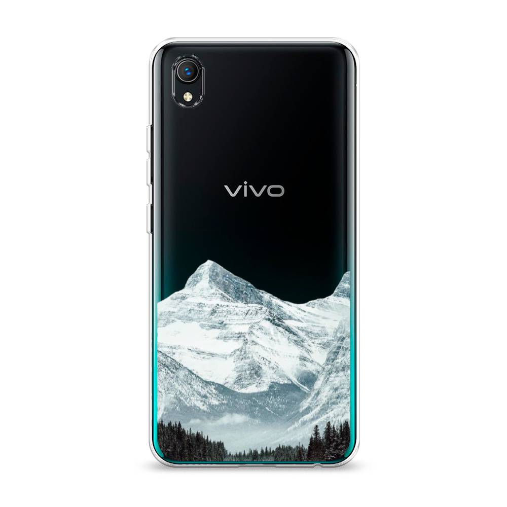 

Чехол на Vivo Y91c "Горы арт 1", Белый;зеленый, 263250-2