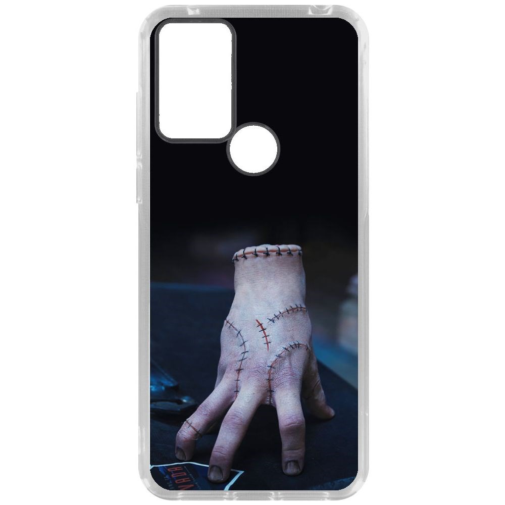 

Чехол-накладка Krutoff Clear Case Уэнсдей Аддамс - Вещь для TCL 306, Прозрачный