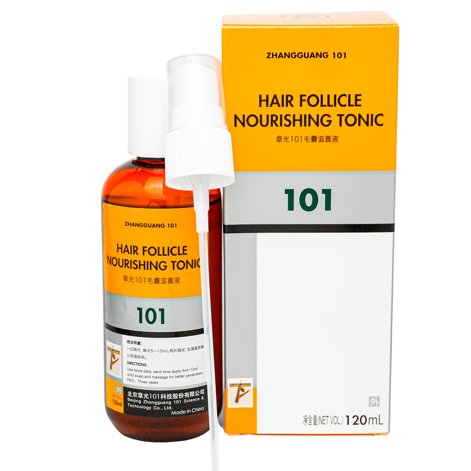 

Лосьон Zhangguang 101 Hair Follicle Nourishing Tonic export-packing для волос 120 мл, 1647-