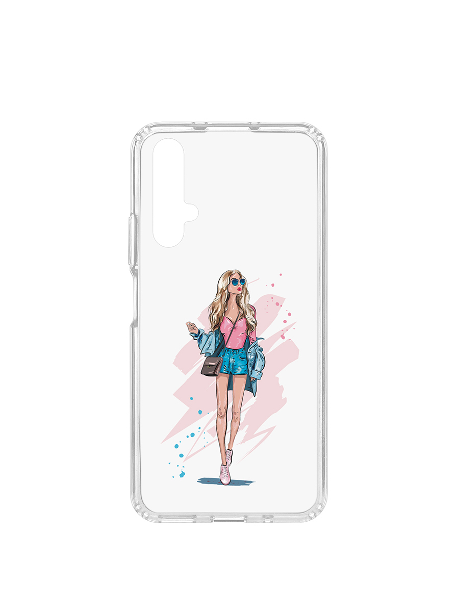 Чехол на Huawei Honor 20 Kruche Print Fashion Girl