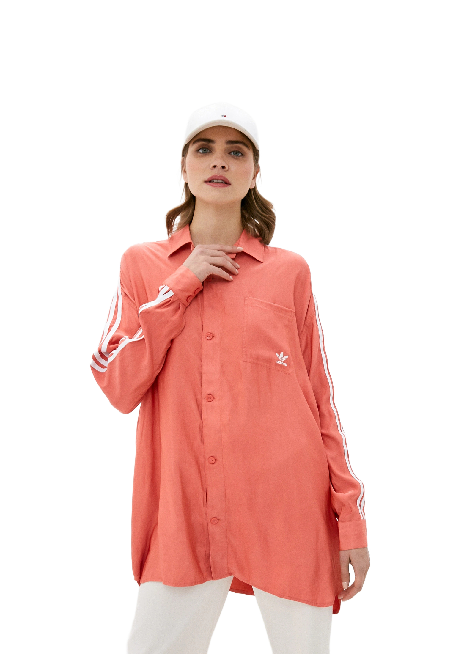 Рубашка женская Adidas FM2634 оранжевая 32