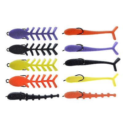 

AZOR FISHING Приманка поролоновая 9см, с двойником, 10 видов, в блистере, 137-042