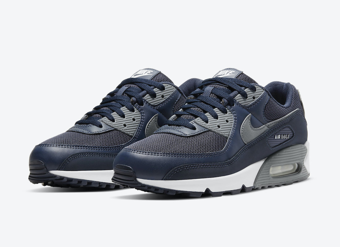 

Кроссовки унисекс Nike Air Max 90 синие 6 US, Синий, Air Max 90