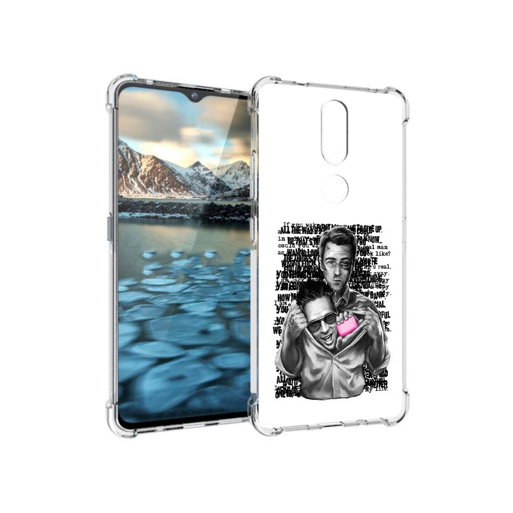 

Чехол MyPads Tocco для Nokia 2.4 бойцовский клуб (PT227049.107.242), Прозрачный, Tocco