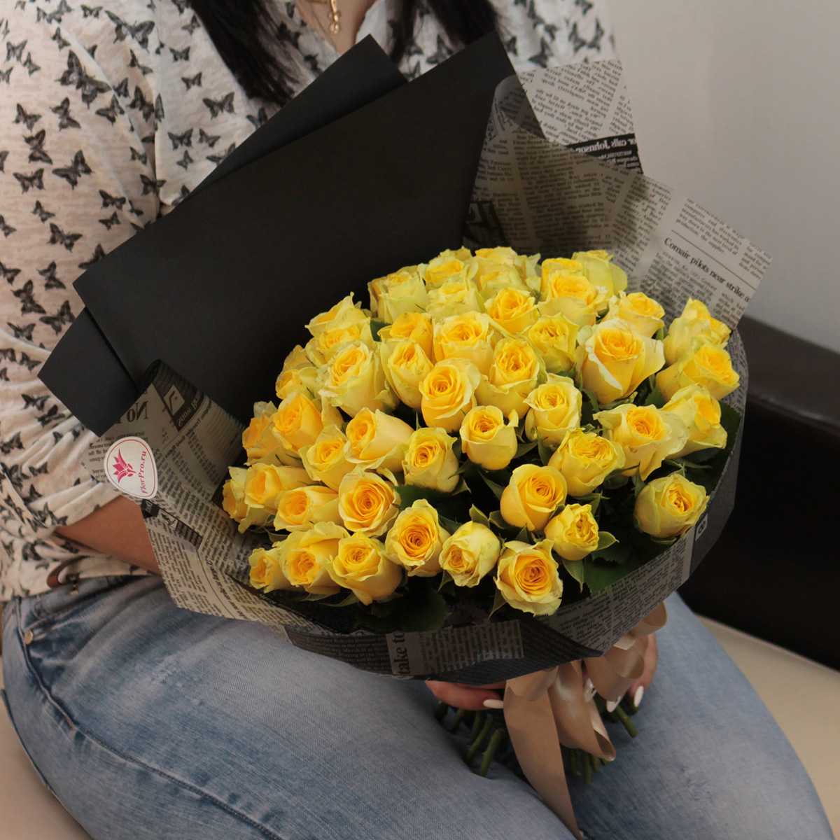 

Букет FlorPro 51 желтая роза