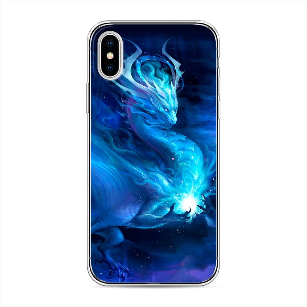 

Чехол Awog на Apple iPhone XS (10S) / Айфон XS (10S) "Лунный дракон", 11850-1