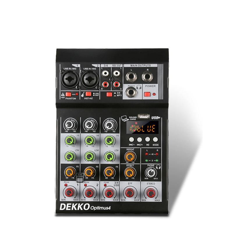 USB-микшер DEKKO F4A, 4 канальный