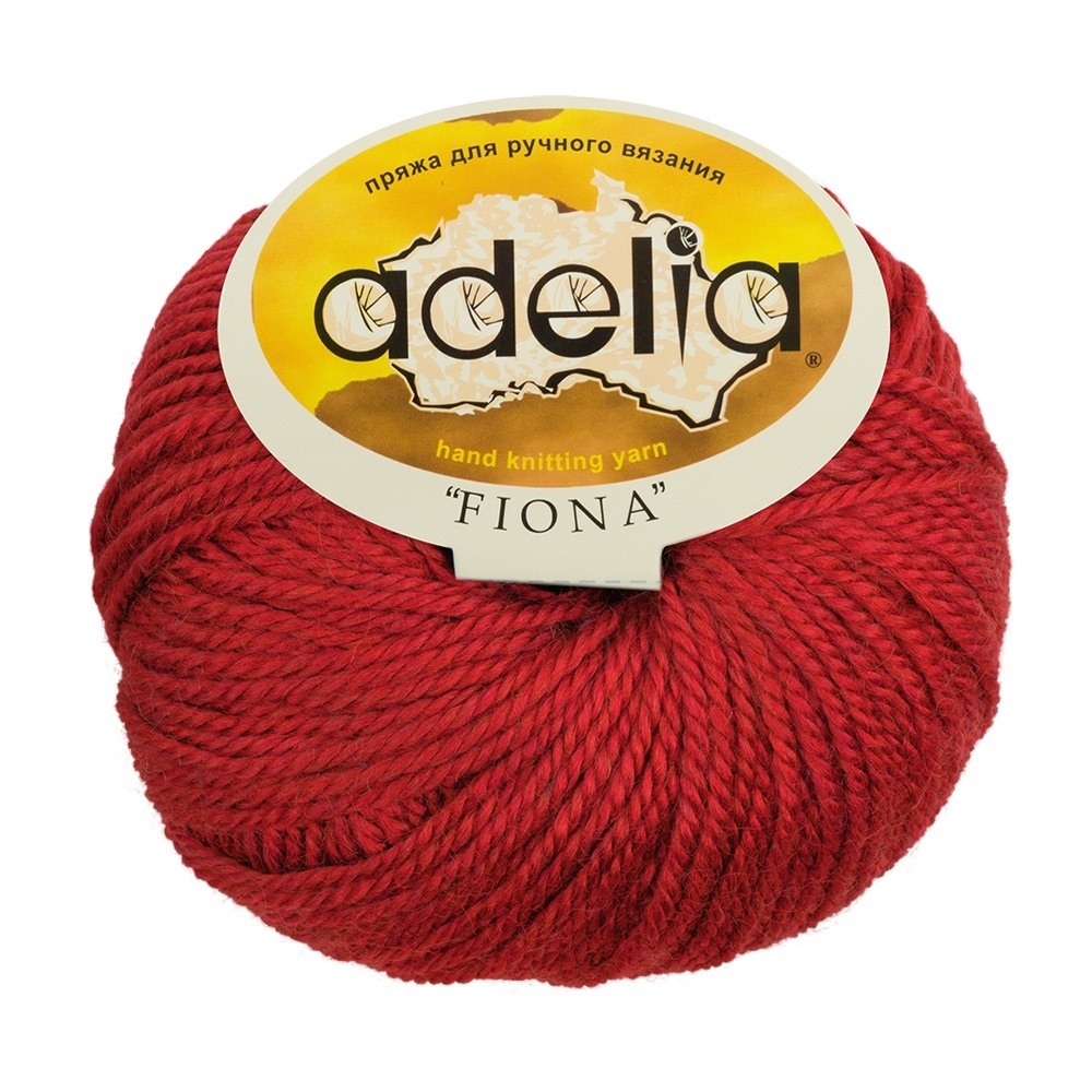 

Пряжа Adelia Fiona №100 светло-красный, Fiona