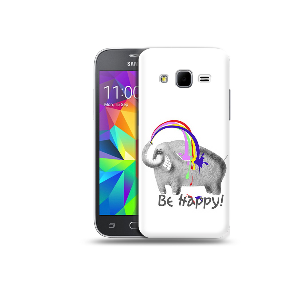 

Чехол MyPads Tocco для Samsung Galaxy Core Prime счастливый слон (PT11933.566.632), Прозрачный, Tocco
