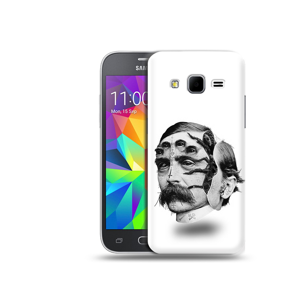 

Чехол MyPads Tocco для Samsung Galaxy Core Prime страшное лицо мужчины (PT11933.566.629), Прозрачный, Tocco
