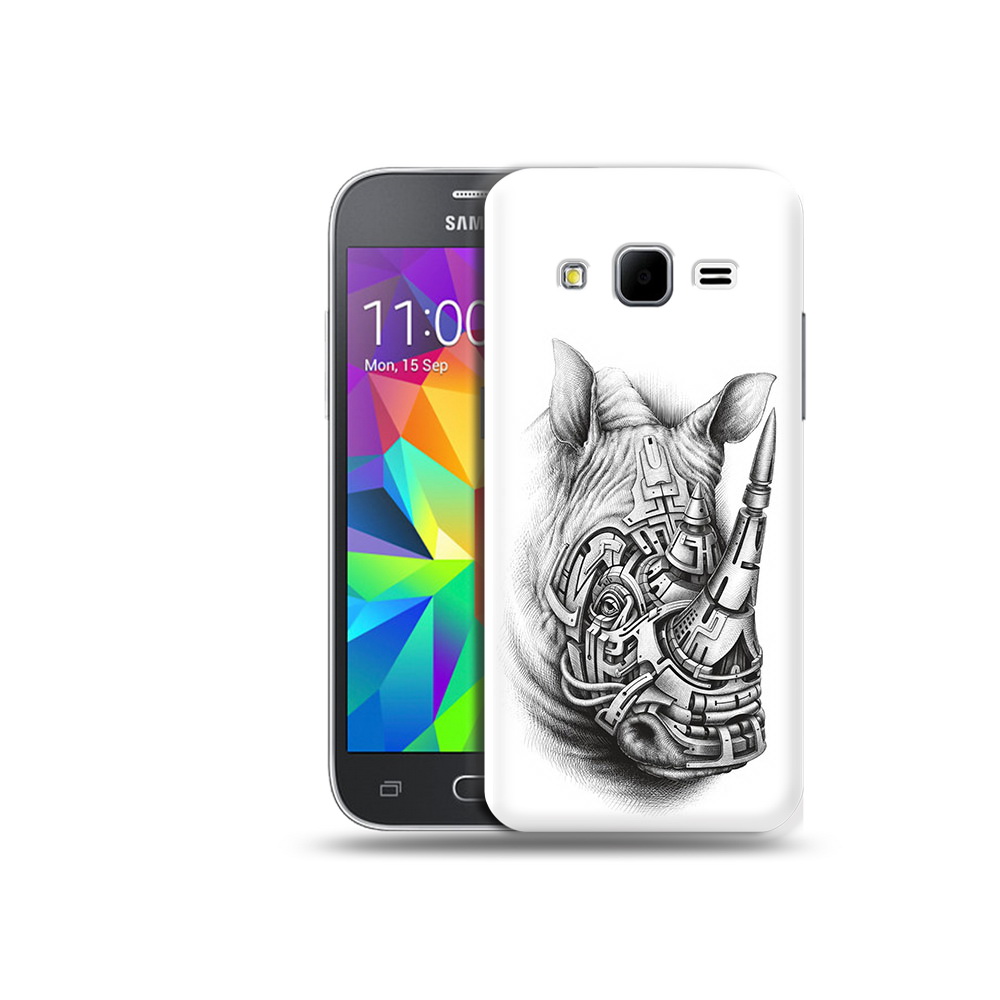 

Чехол MyPads Tocco для Samsung Galaxy Core Prime стальной носорог (PT11933.566.620), Прозрачный, Tocco