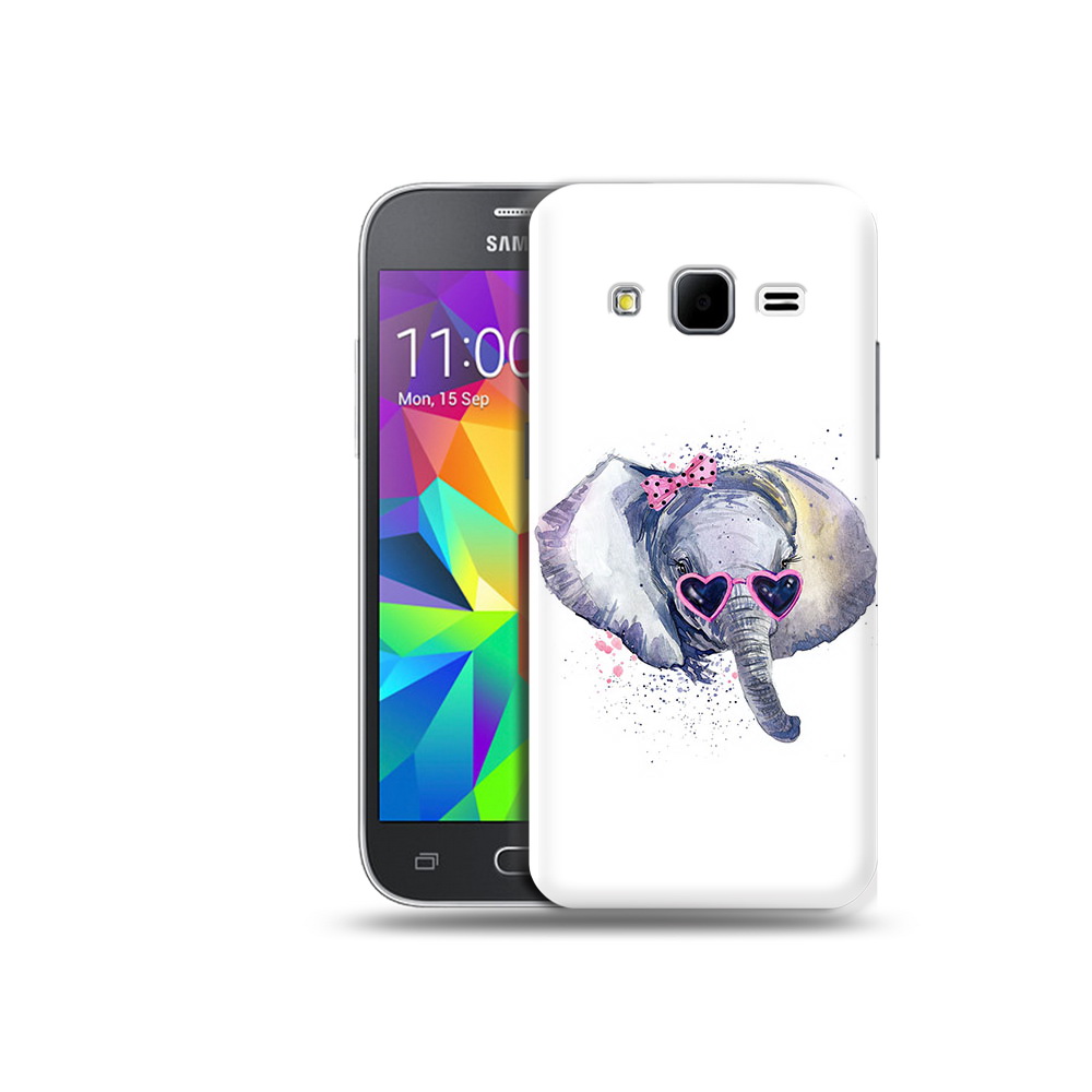 Чехол MyPads Tocco для Samsung Galaxy Core Prime слоник в очках (PT11933.566.608)