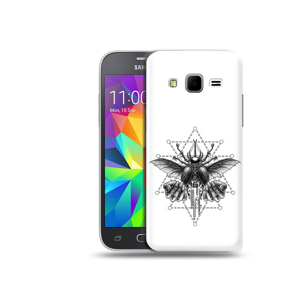

Чехол MyPads Tocco для Samsung Galaxy Core Prime скарабей (PT11933.566.601), Прозрачный, Tocco