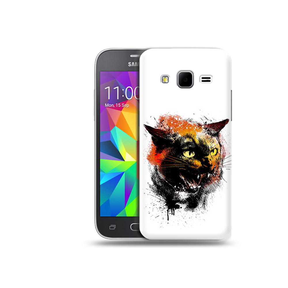 

Чехол MyPads Tocco для Samsung Galaxy Core Prime сиамский кот (PT11933.566.598), Прозрачный, Tocco