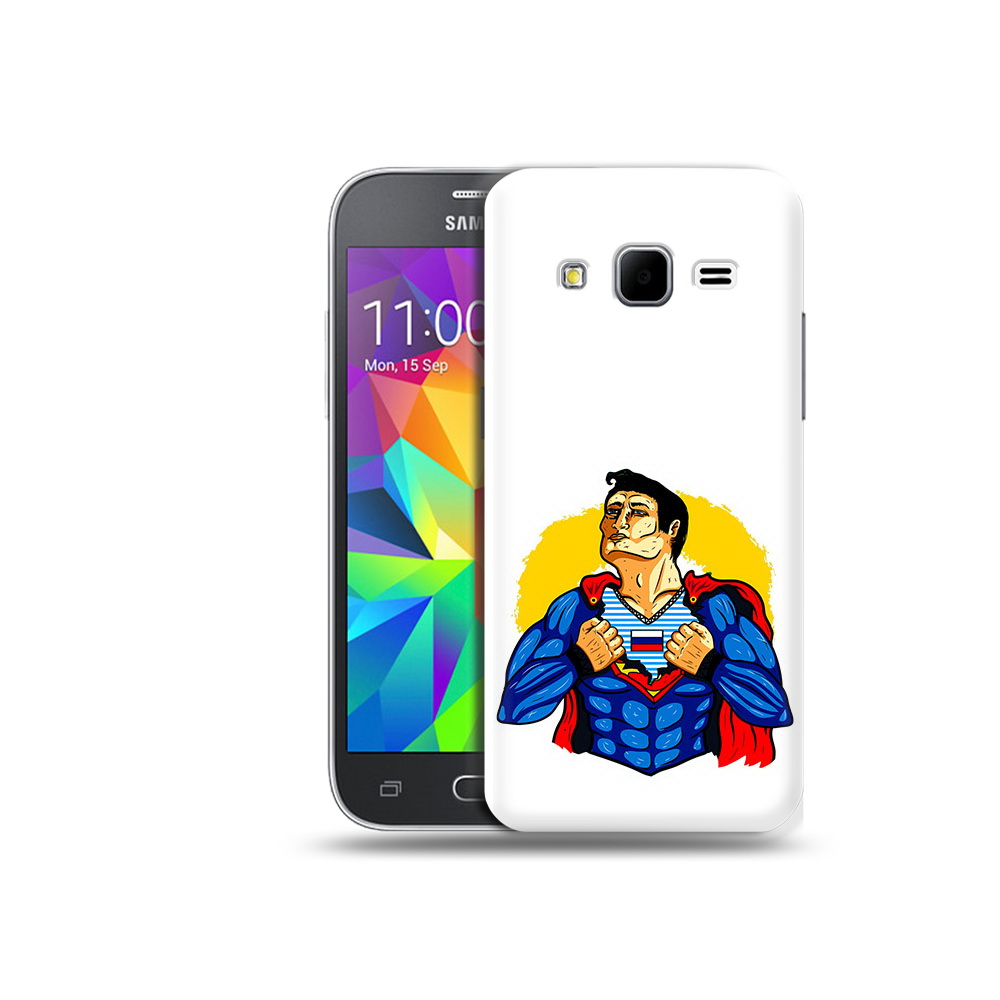 

Чехол MyPads Tocco для Samsung Galaxy Core Prime русский супермен (PT11933.566.591), Прозрачный, Tocco