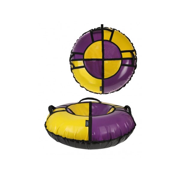 Тюбинг X-Match Sport, цвет: фиолетовый-желтый, 90 см X-Match детский спортивный комплекс polini sport turbo пристенный фиолетовый